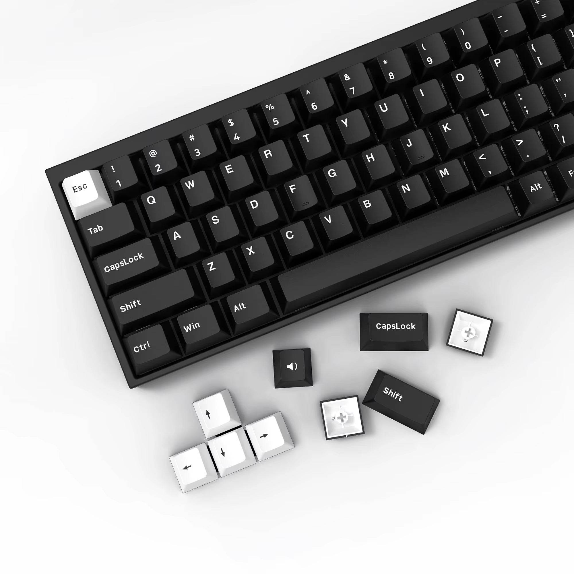 168 Keys Double Shot PBT Keycap Custom Keycap Cherry Profile Keyboard Keycaps for Cherry Gateron MX Switches Gaming Keyboard