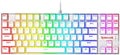 K552P Mechanical Gaming Keyboard TKL with 18 Backlight Modes, Hot-Swappable Blue Switches, 87-Key Compact Ergonomic Design, N-Key Rollover & Software Programmable Macro - RGB, White